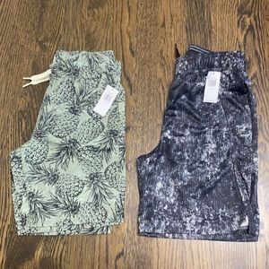 NWT Old Navy Flat Front Shorts and Athletic Shorts 6/7